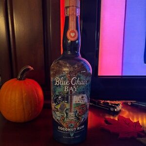 Kenny Chesney's 2018 BLUE CHAIR BAY 750ml Coconut Rum Commemorative Empty Bottle